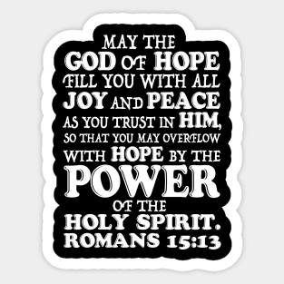 Romans 15:13 Sticker